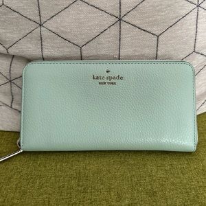 Teal Kate Spade large wallet